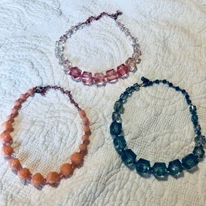 tarina tarintino necklaces, rose and cubes